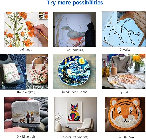 Miniatura 6 de Proyector de arte para trazar, dibujo, pintura, mini proyector digital portátil para lienzo de escritoriopared, compatible con iOSAndroid,