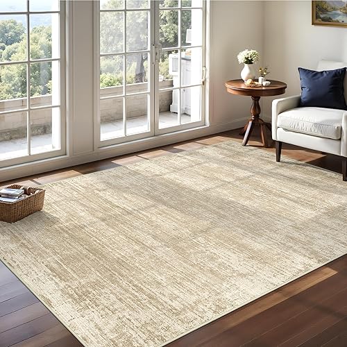 Miniatura 45 de zesthome Alfombras de 8 x 10 pulgadas para sala de estar, alfombra lavable con respaldo antideslizante, alfombra de área moderna abstracta,