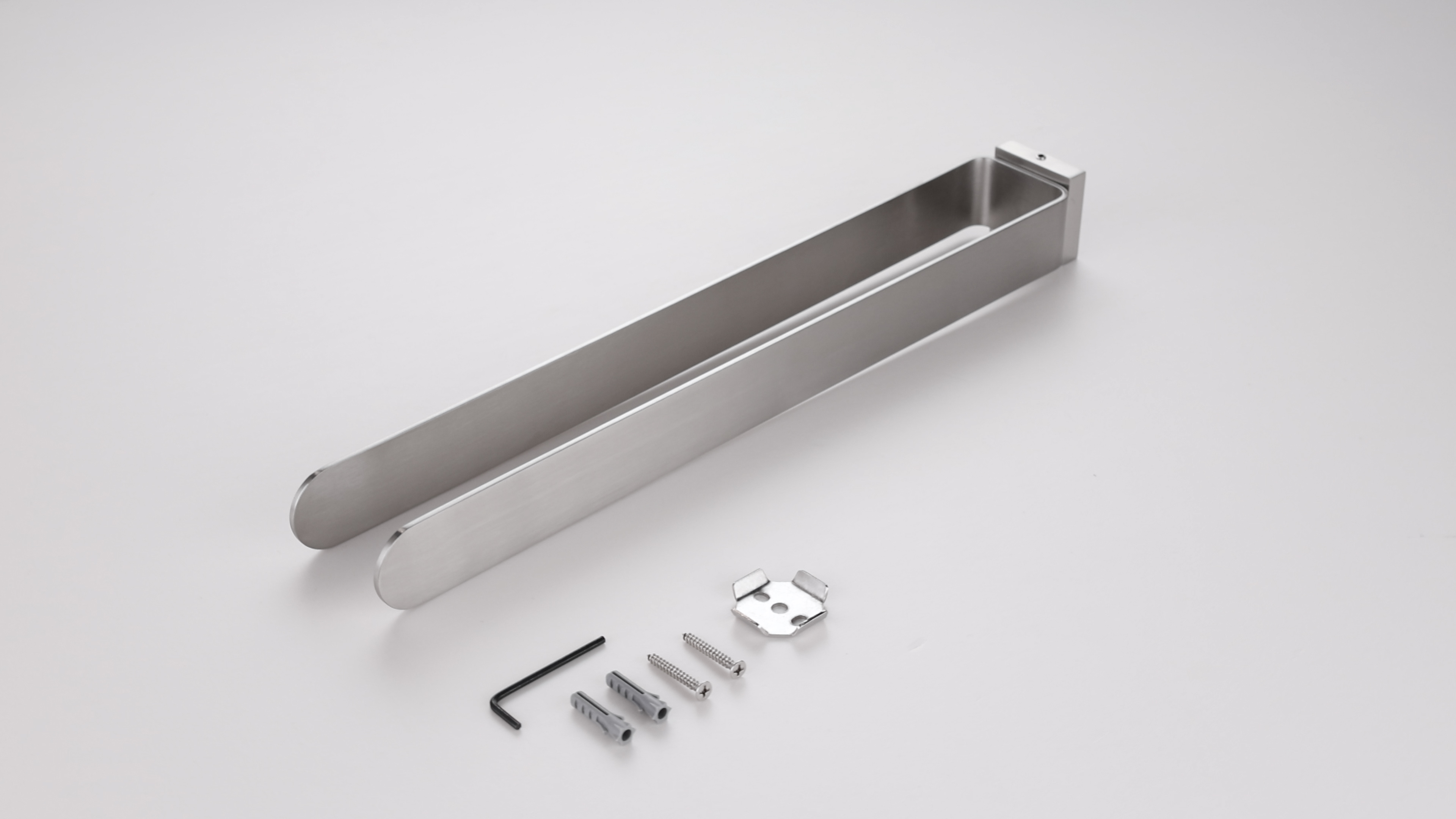 Portasciugamani Doppio Da Parete In Acciaio Inox 304 - 38,5 Cm, Design Moderno Per Bagno E Cucina - Foto 5