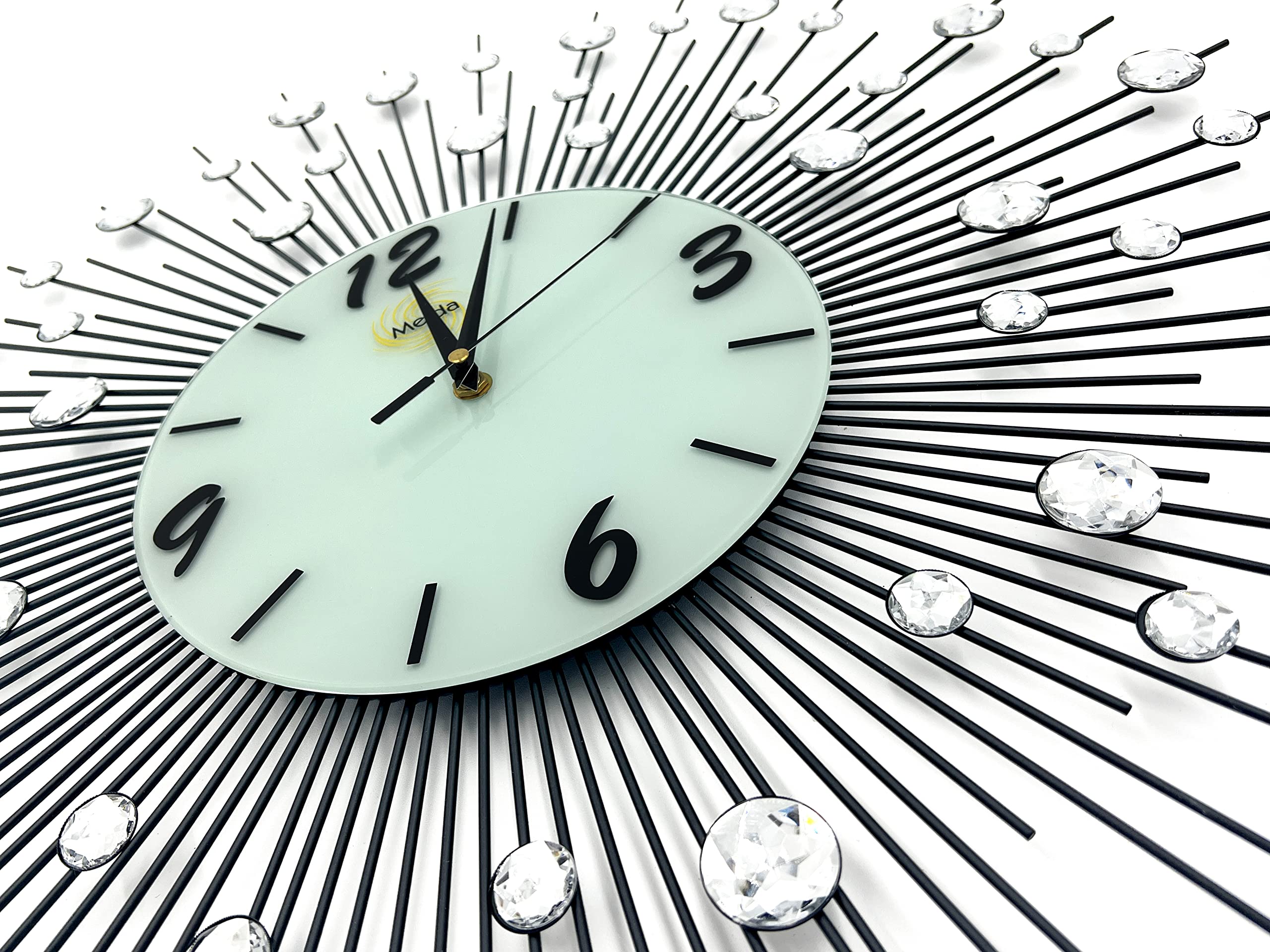 Amazon.co.jp: 大きな壁掛け時計 リビングルーム装飾 25インチ メタル