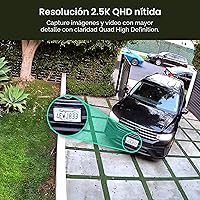 Vista 3 de WYZE Cam v4 (último modelo), cámara de seguridad AI de 2.5 K, cámaras para interiores y exteriores para seguridad del hogar, monitor de bebé