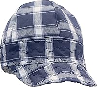 Vista 5 de BOCOMAL Gorro de Soldadura Resistente al Fuego CAT2 de Peso Medio con Estampado, Gorras de Soldador de 6 Paneles - Juego de 2
