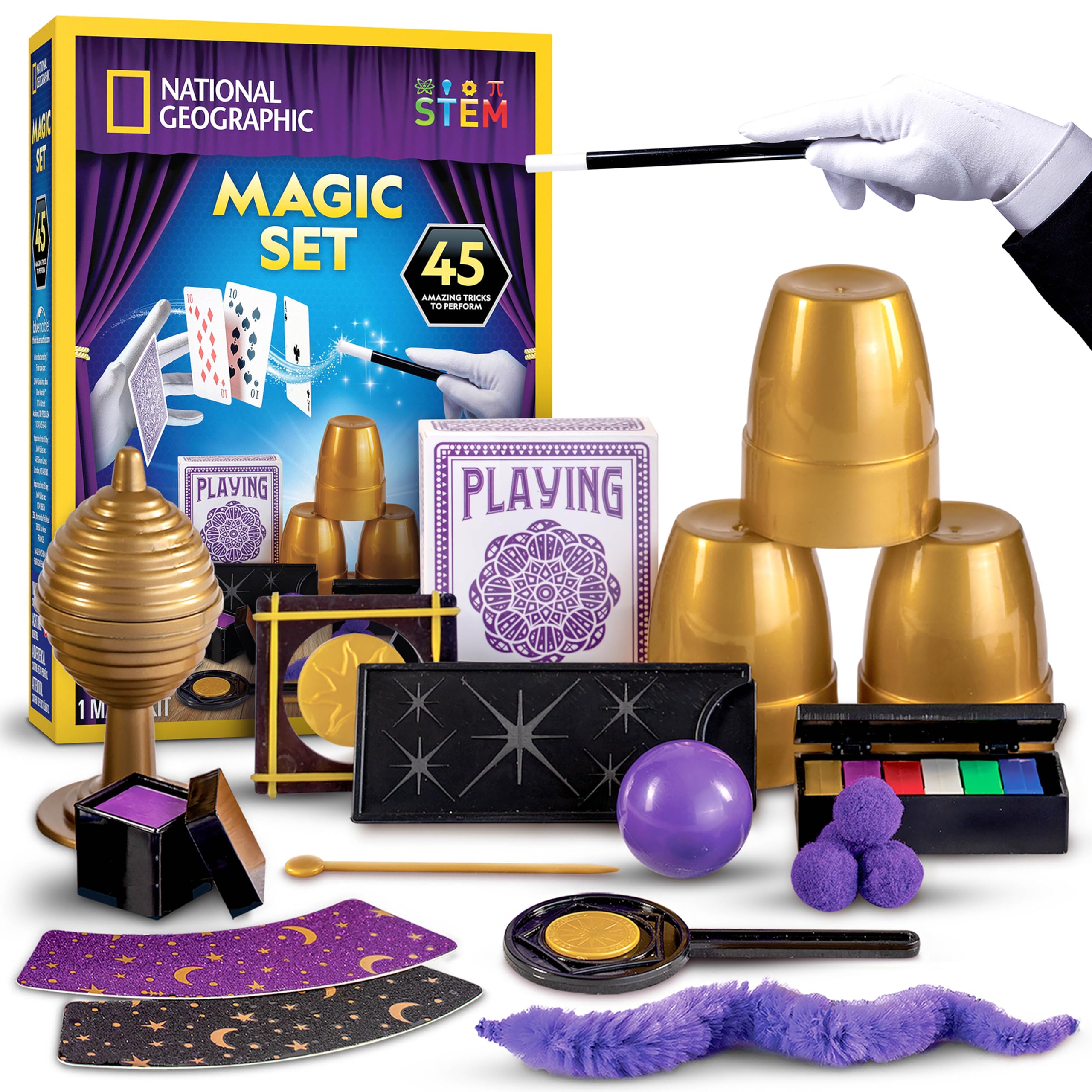 National Geographic Kids Magic Set - 45 Magic Tricks for Kids with