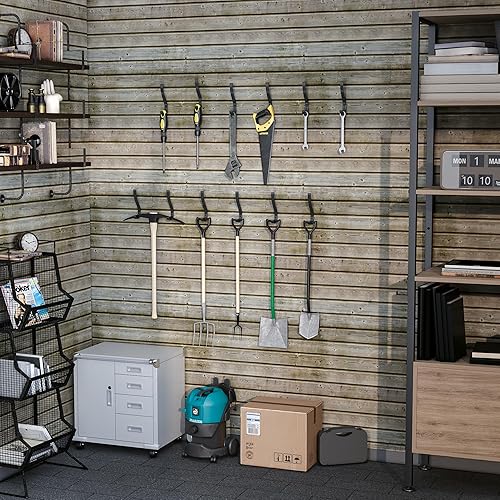 Miniatura 4 de Paquete de 6 ganchos resistentes para montaje en pared, ganchos duraderos para colgar abrigos, mochilas y bolsas, ganchos resistentes al óxido para