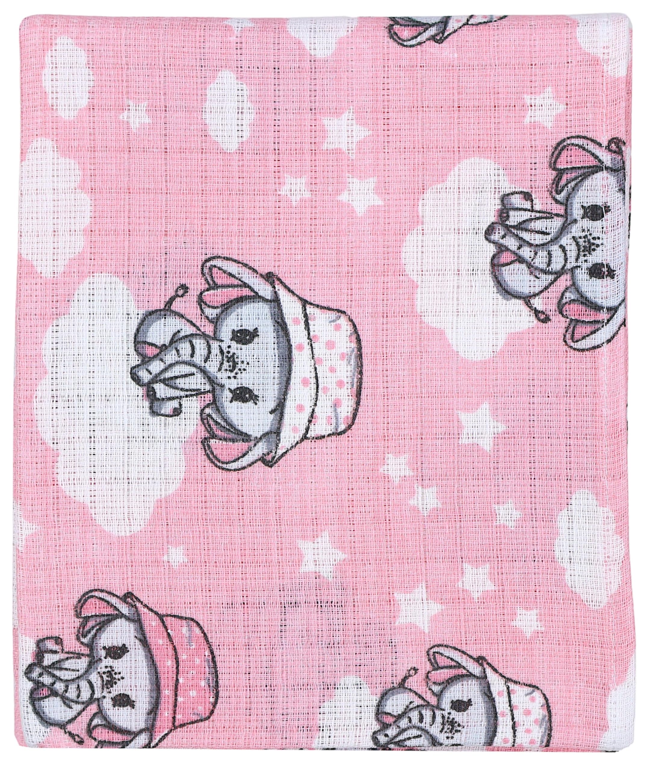 TupTam Baby Mullwindeln Spucktücher 70x80 5er / 10er Pack, Farbe: Mädchen 6, Anzahl der Teile:: 5er Pack - 4