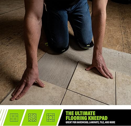 Miniatura 8 de AWP Rodilleras de trabajo con tapa de tela de perfil bajo  Rodilleras cómodas para todo el día sin marcas  Talla única