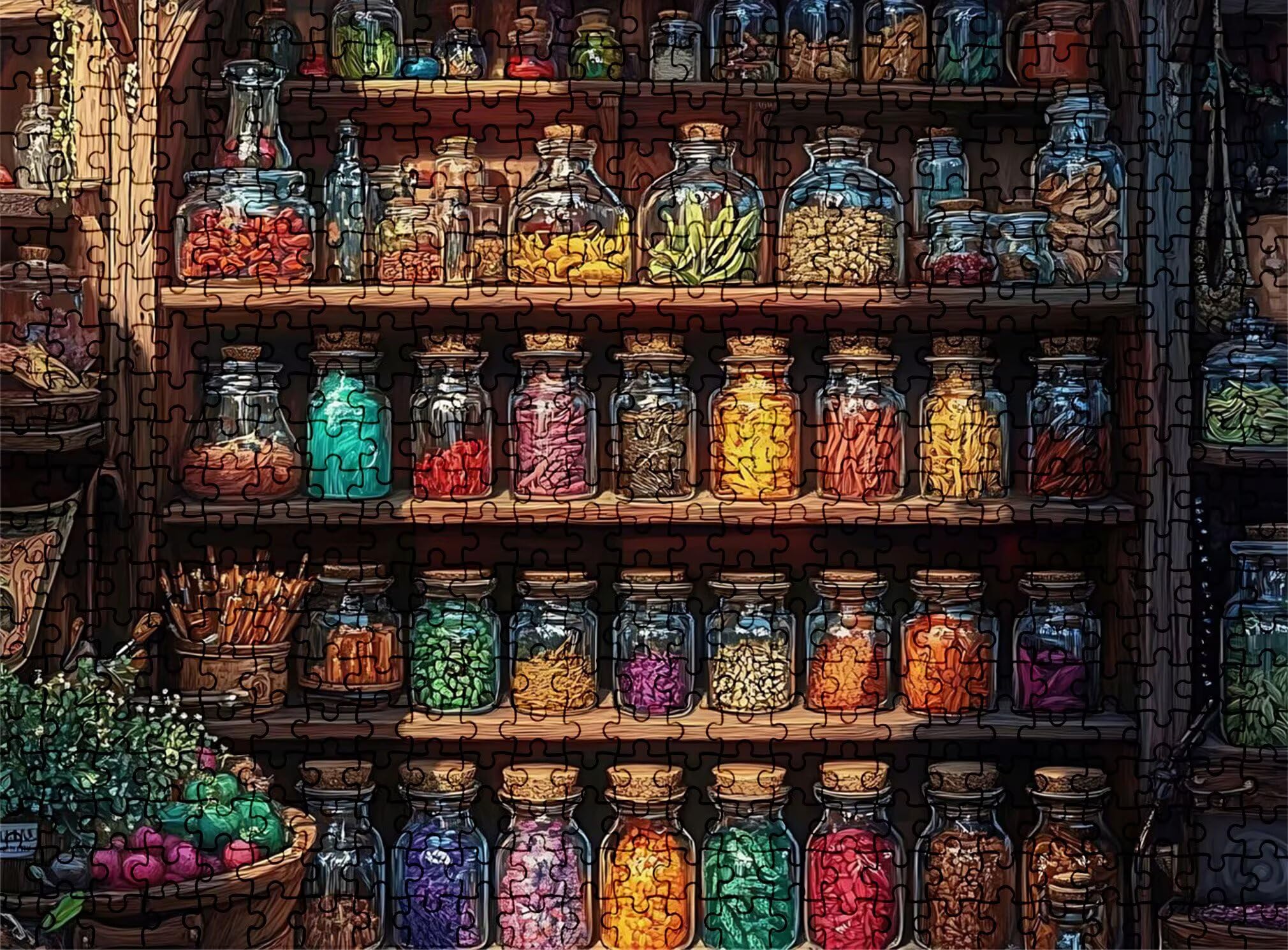 Puzzle 5000 Teile, Holzpuzzle Erwachsene Süßigkeiten Zimmer Impossible Klassische Jigsaw Puzzles 156.5 x 105.5 cm, Familien Spiel, Puzzle Stressabbau Denkspiel, Home Dekor w0-850