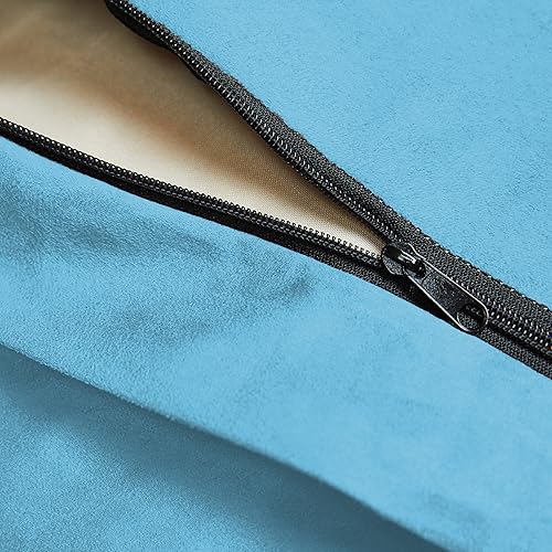 Miniatura 5 de Lumaland - Puf de lujo con funda de microgamuza en diferentes tamaños y colores, lavable a máquina, sirve como sofá grande y sofá cama gigante para