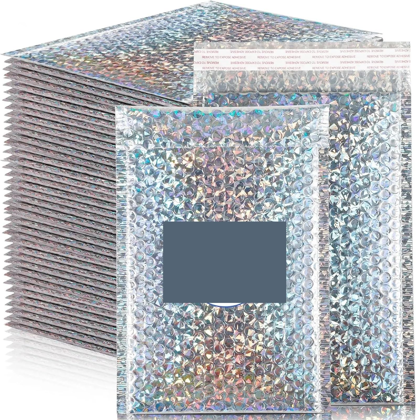 Buste Imbottite Per Spedizioni Buste postali a bolle d'aria olografiche da 30 pezzi addensate