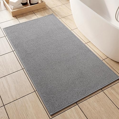 Miniatura 23 de YIHOUSE Alfombras y Alfombrillas de Baño de 16x24, Antideslizantes de Secado Rápido para Baño Absorbentes Ultra Delgadas Lavables a Máquina que