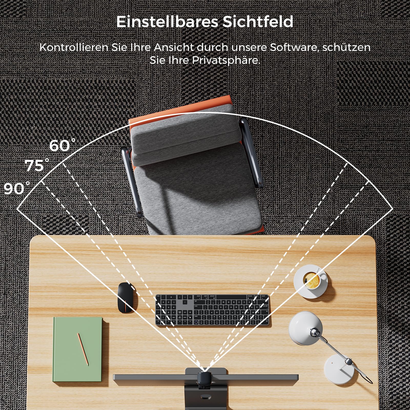 NearStream UHD kamera internetowa 2K z mikrofonem, kamera PC z autofokusem, pole widzenia 90°, port USB, maska, do Skype, FaceTime, Hangouts, PC/Mac/ChromeOS/Android V02