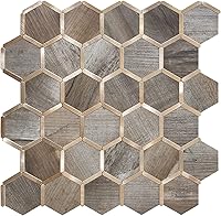 Vista 15 de STICKGOO Azulejo Hexagonal de Despegar y Pegar para Salpicadero, Azulejo Adhesivo para Salpicadero de Cocina y Baño, Aspecto de Mármol Beige PVC