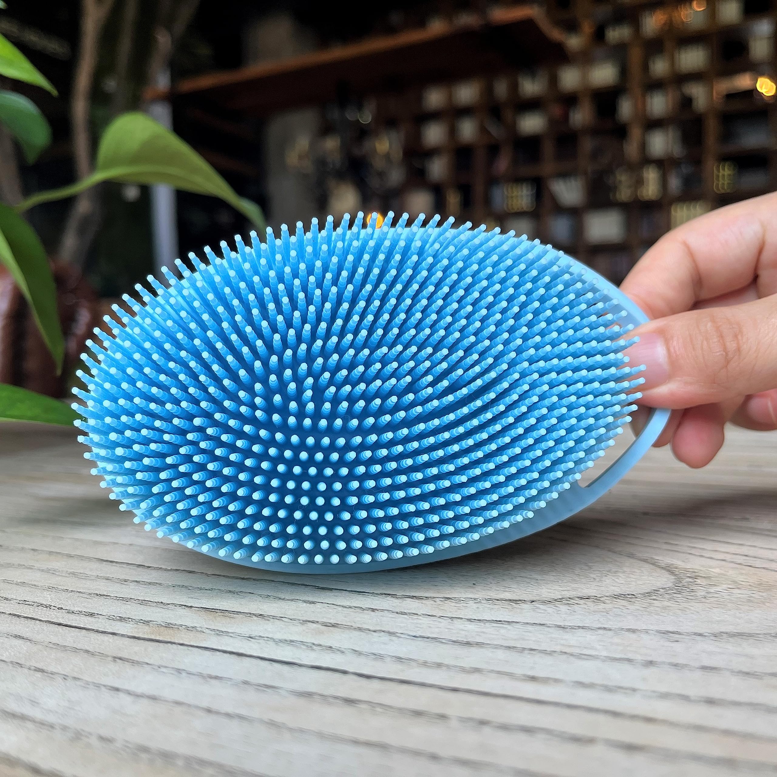 Premium Sensory Brush for Kids or Autism,Soft Silicone Body Scrubber,2 in 1 Sensory Room Occupational Therapy Brushes,Silicone Loofah,Pet Shower Brush Bath Brush Shampoo Brush - Image 4