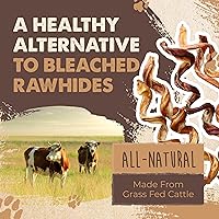 Vista 9 de Mighty Paw Naturals - Palitos masticables rizados para perros – Masticables de carne de res alimentada con pasto. Palitos para perros grandes, razas