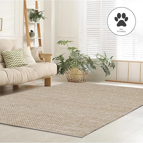 Miniatura 8 de Fab Habitat Biltmore - Alfombra lavable a máquina, tejida a mano, resistente a las manchas, apta para mascotas, hilo de poliéster reciclado de alta