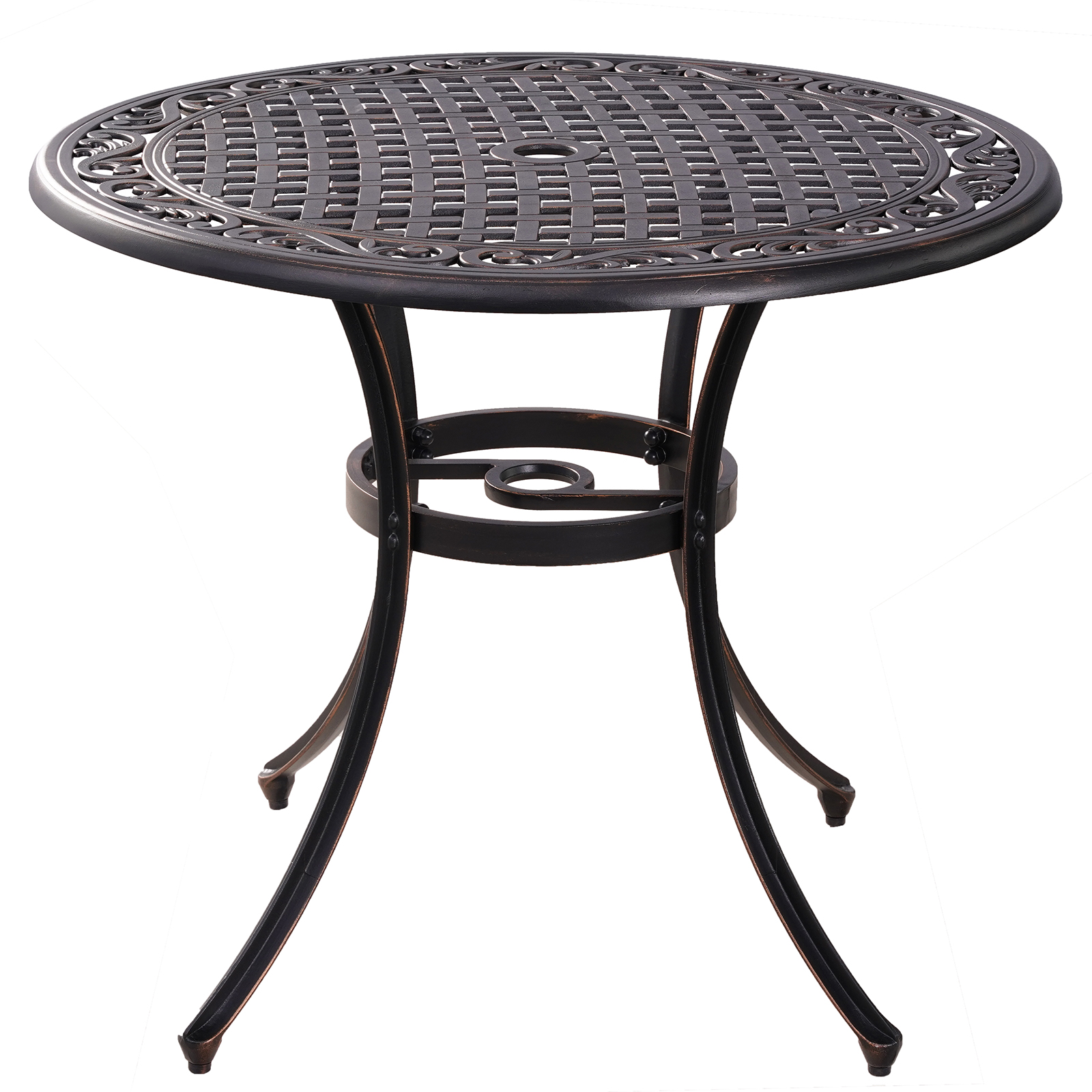 Amazon.com : Withniture 36 inch Round Patio Table Cast Aluminum
