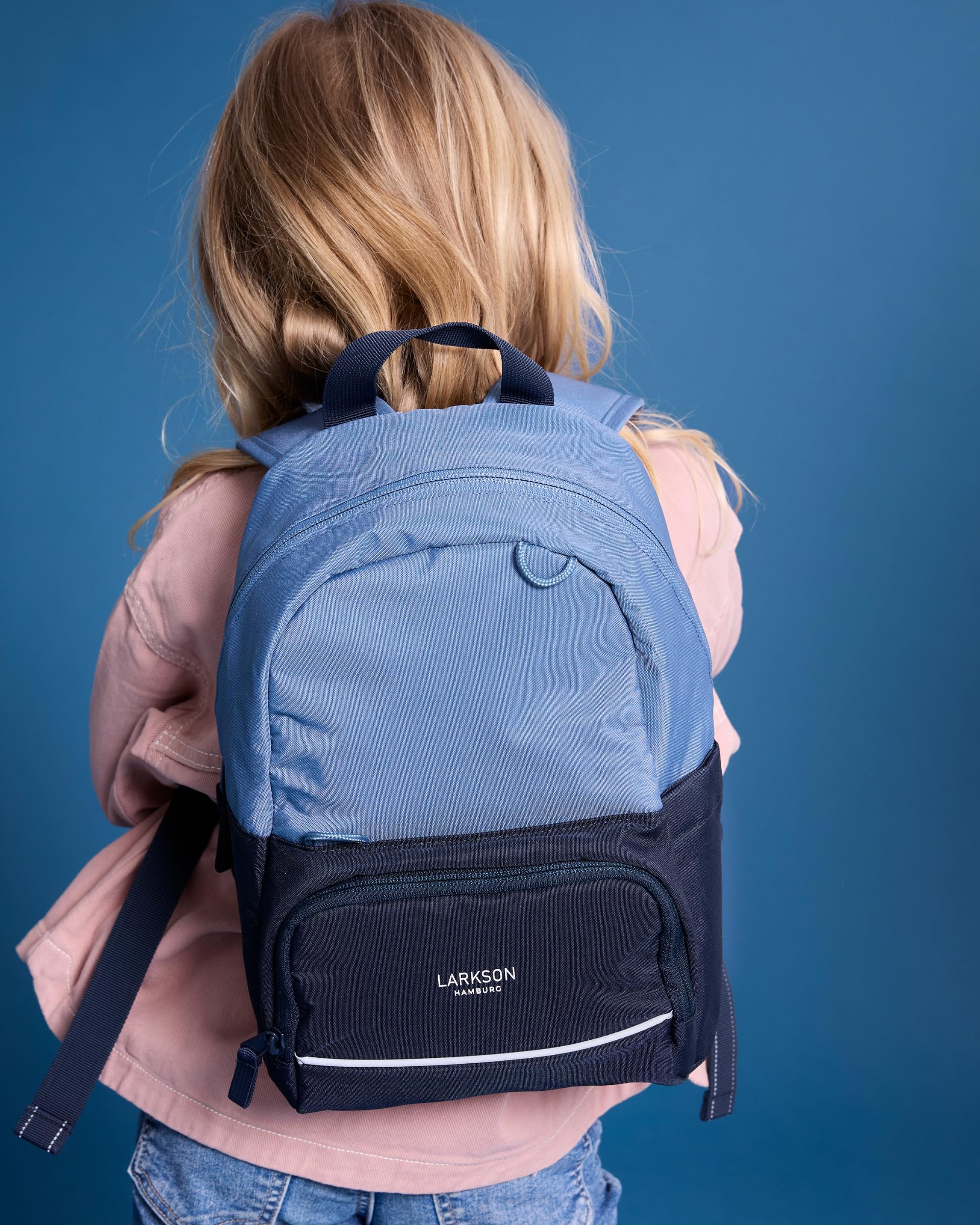 LARKSON Rucksack Kinder für Mädchen & Jungen Blau - Knut - Kleiner Kinderrucksack mit Brustgurt - Ab 2 Jahre - 6L - Wasserabweisend