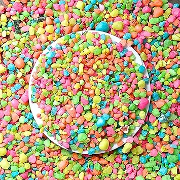 Foodie Puppies Multicolour Marble Crush (2Kg) (0.5cm - 1cm) for Home Decoration, Vase Fillers, Aquarium/Fish Tank, Garden, and Swimming Pool Polished River Rock Unplanted Substrate