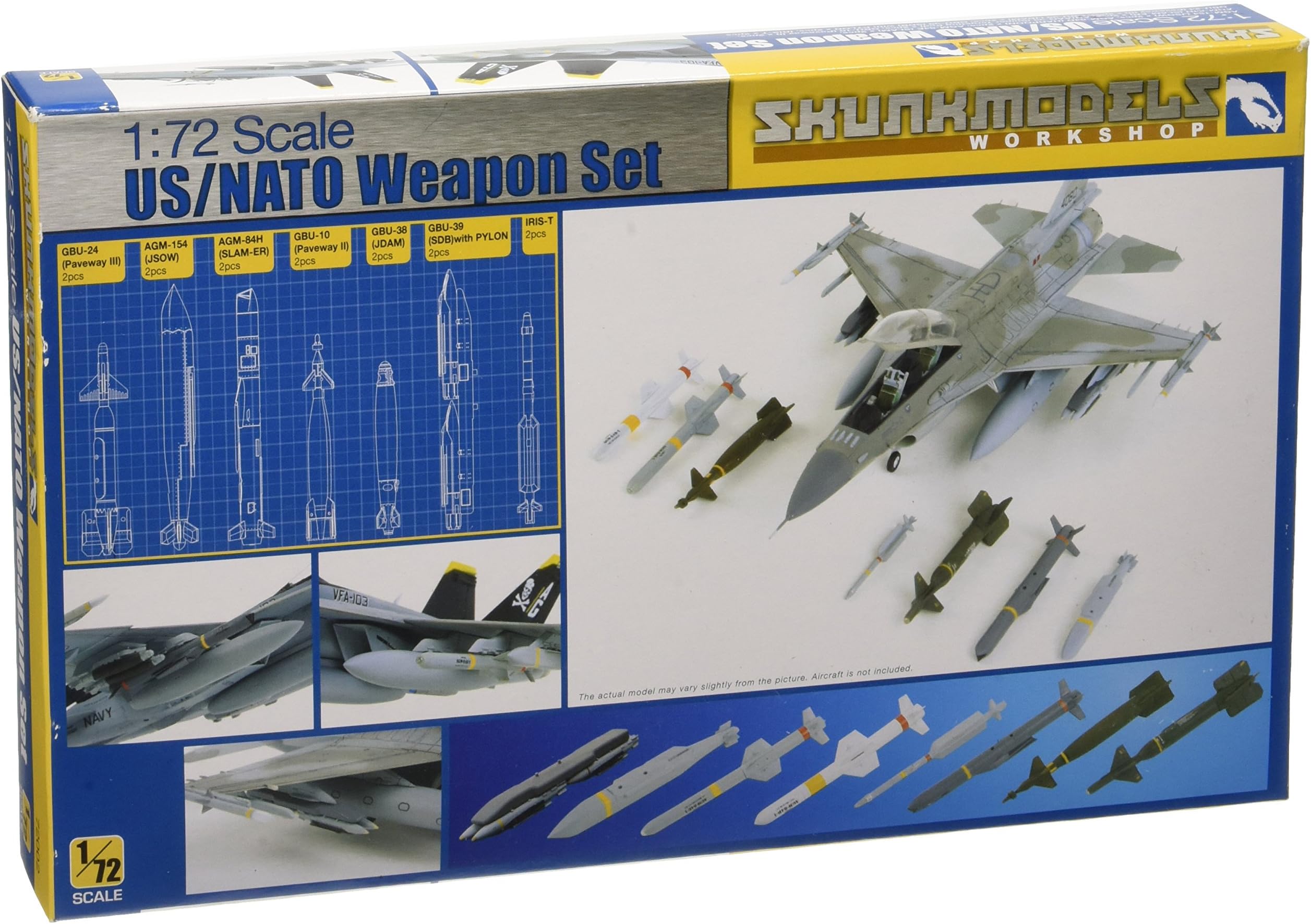 Shunkmodels 1/72 US/NATO Weapons Set (GBU-39, AGM-154, GBU-24 etc.) SW-72002