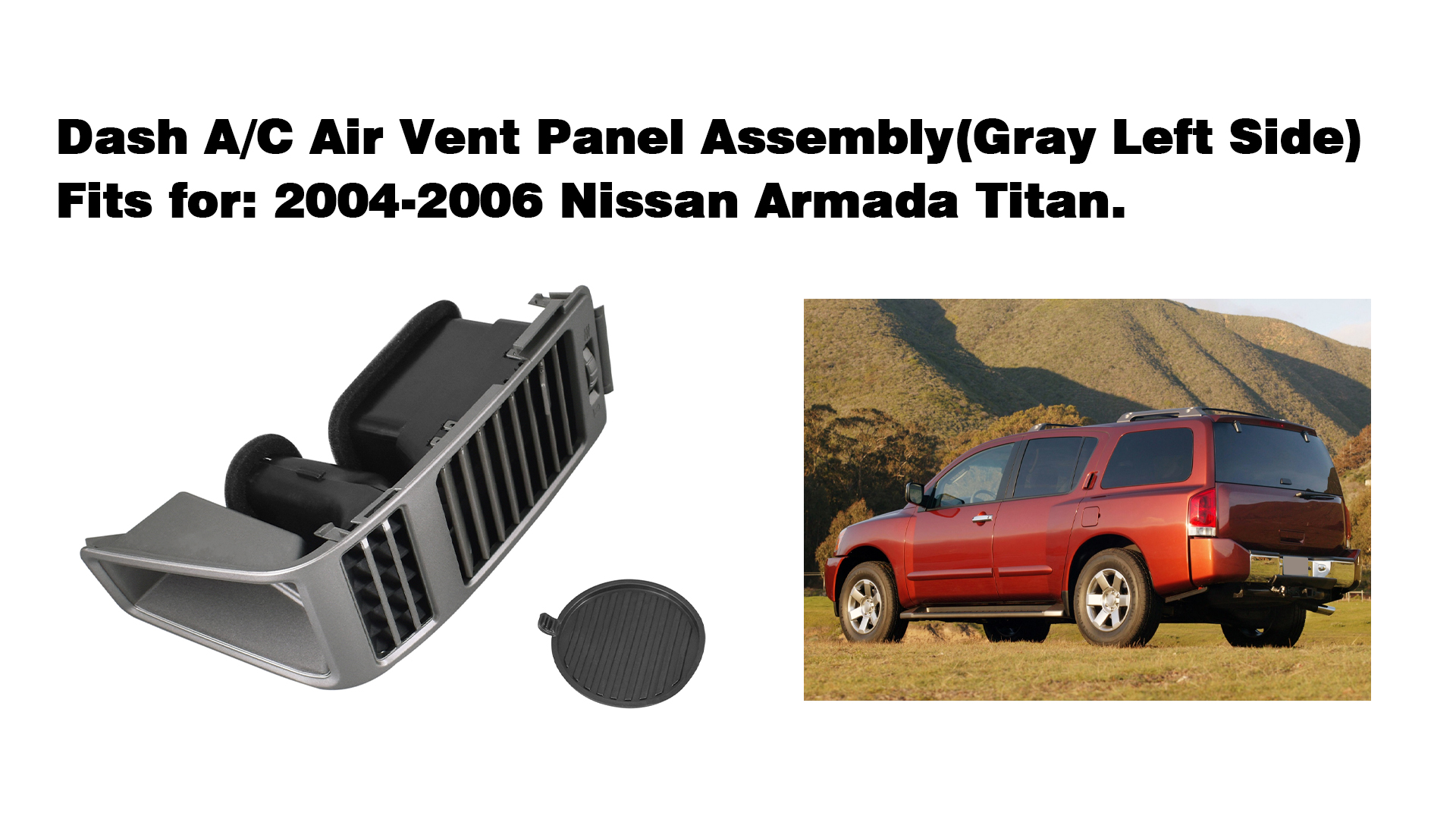 Amazon.com: Automkt Dash A/C Air Vent Panel Assembly Fits for 2004