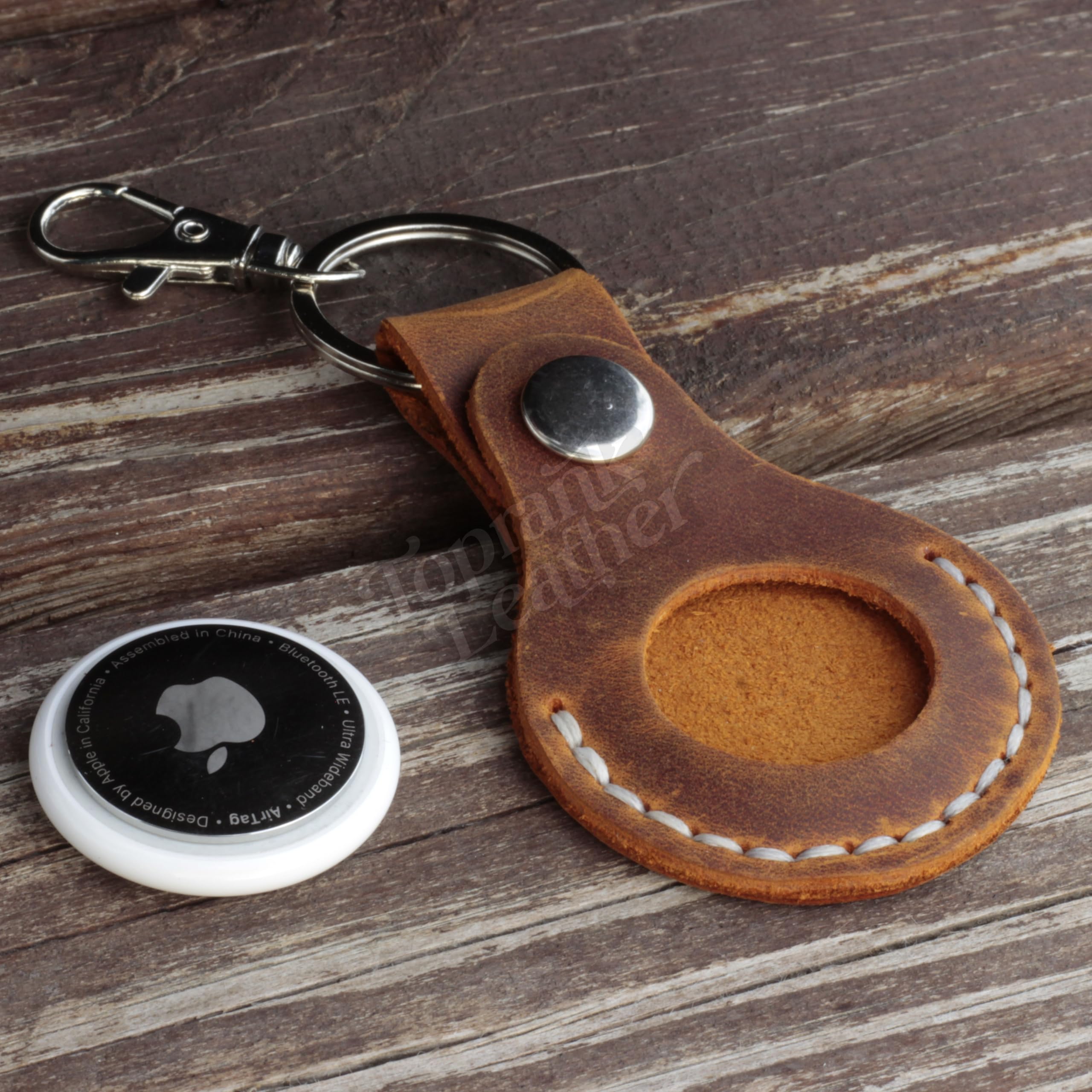 Amazon.co.jp: レザー エアタグ ケース キーホルダー 携帯  