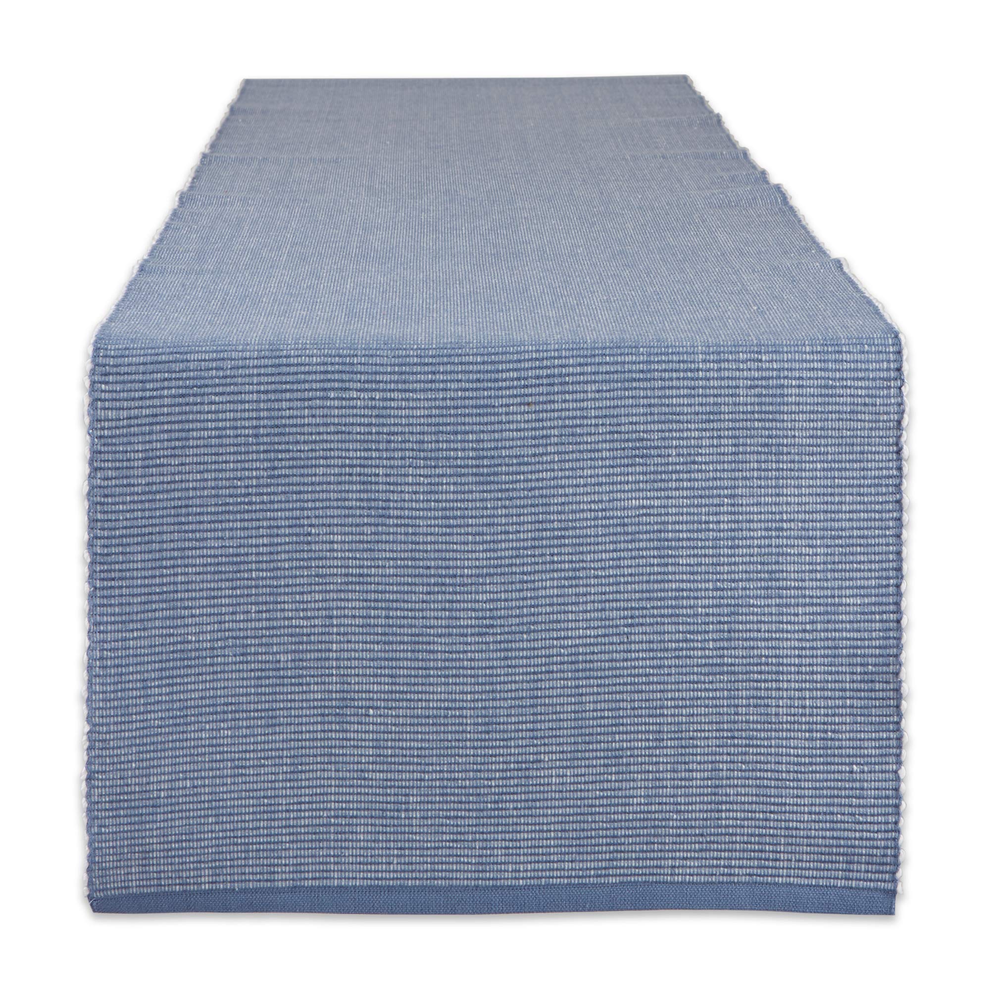 DII Tabletop, Cotton, Stonewash Blue, Table Runner, 13x108