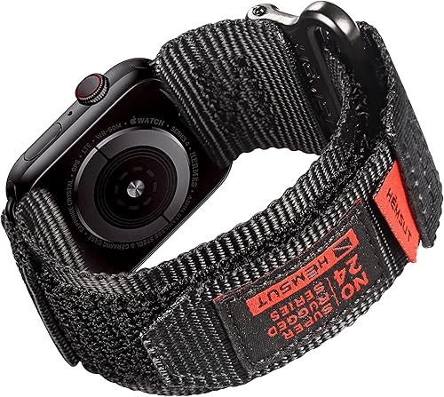 Miniatura 9 de Compatible con Apple Watch, correa deportiva de nailon súper resistente con diseño de bucle tejido para iWatch 4244453840411.929 in, correa militar