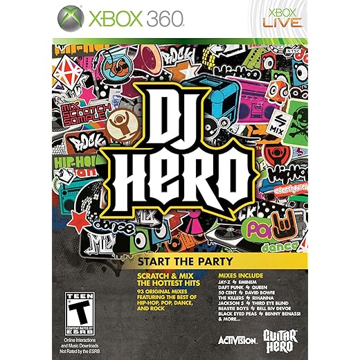 DJ Hero Stand Alone Software -Xbox 360