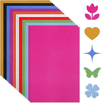 60 Sheets Colored Paper Cardstock A4 Glitter Cardstock Premium Sparkly Paper for DIY Crafts Projects Card Making Wraps Card Making, 250 GSM