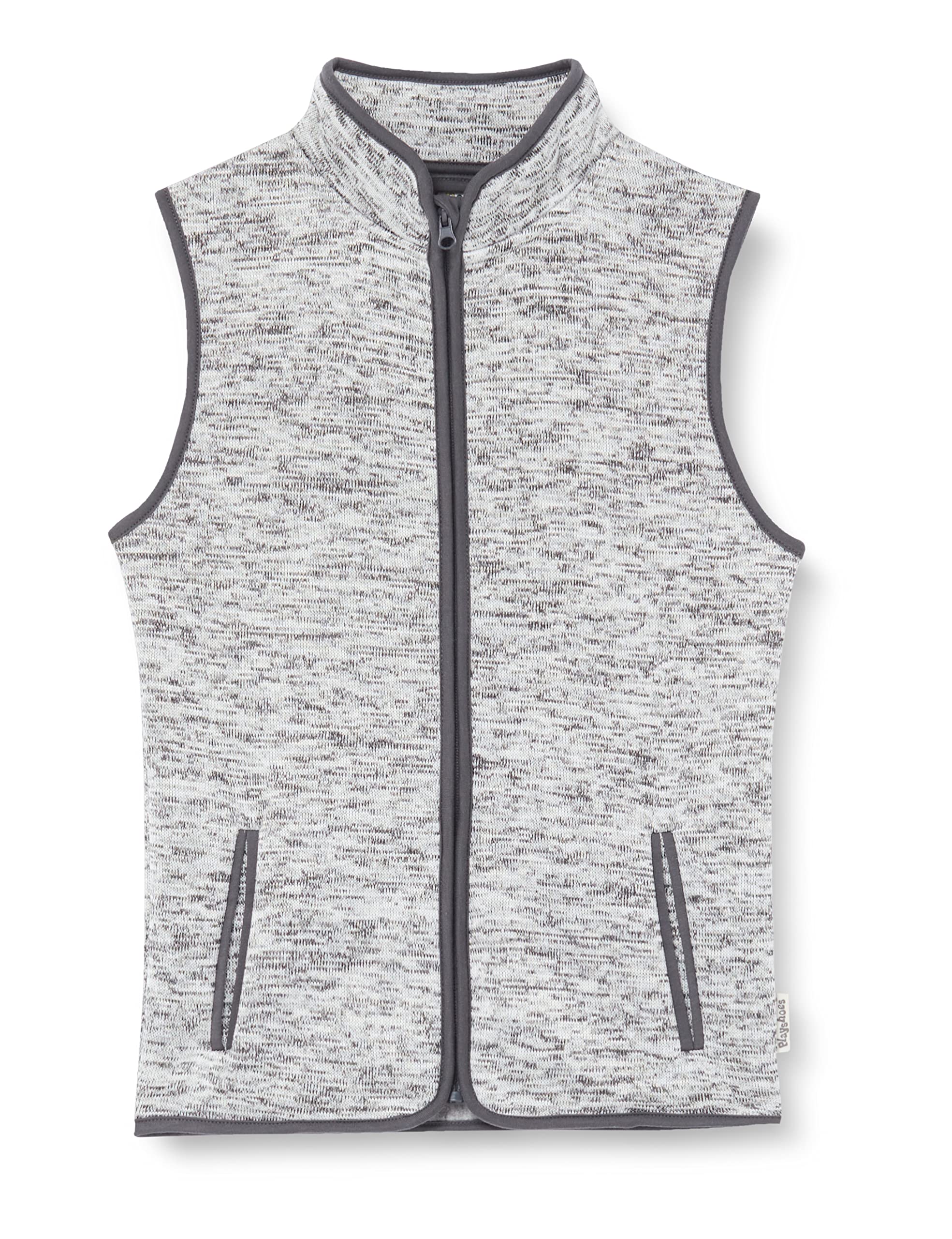 Playshoes Fleece Weste Unisex Kinder Outdoor-Oberteil, grau Strickfleece, 140