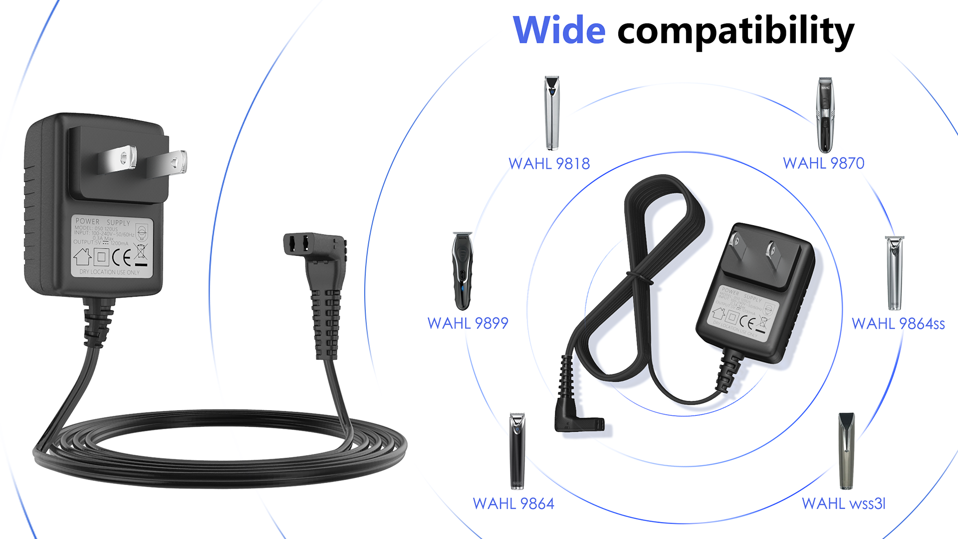 Amazon.com: Power Adapter Charger for Wahl SS2L, WSS3L