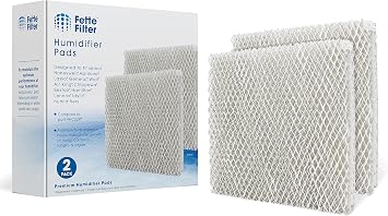 Fette Filter 2 Pack Whole House Humidifier Replacement Pads Compatible with Honeywell HC22P Also Compatible with Aprilaire Water Panel 10 Models 110 220 500 550 558 Humidifier