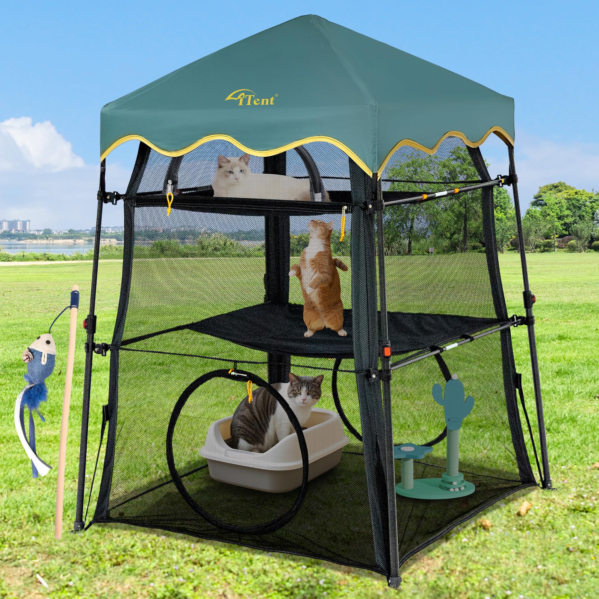 ITENT 3-Tier Cat Enclosure