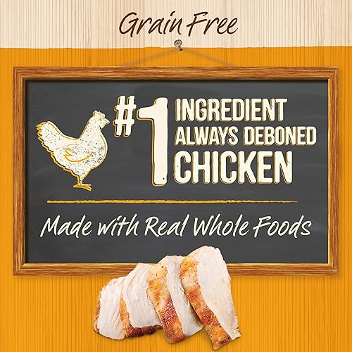 Miniatura 3 de Merrick Chunky Colossal Chicken Dinner - Comida húmeda sin cereales para perros, comida enlatada para perros, (12) latas de 12.7 onzas