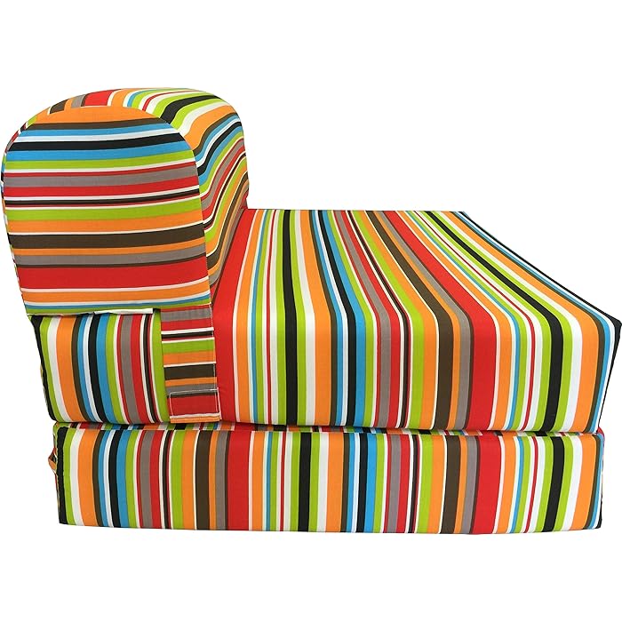 Buy D&D Futon Furniture Multi Colors Stripes Sleeper Chair Folding Foam