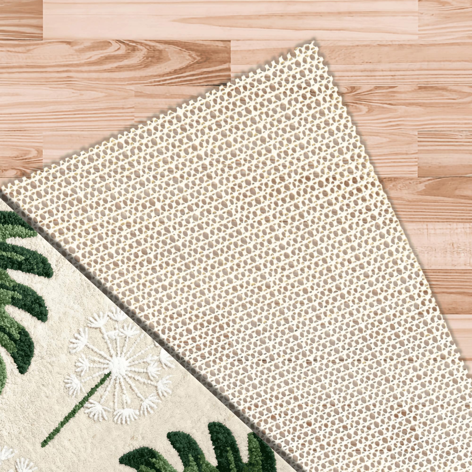 Mehrzweck Antirutschmatte 160 x 230 cm rutschfeste Shelf Drawer Liner Abwaschbar für Schubladen Regale Tablett Auto, cremefarben
