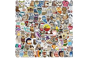 Astonishing Konan Owl Vinyl Waterproof Stickers for Creative Adults