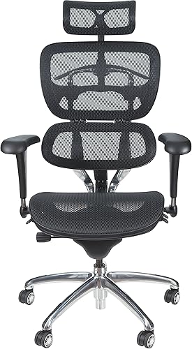 Miniatura 3 de Balt Butterfly - Silla ergonómica de oficina ejecutiva respaldo alto de malla Blach 48-51 pulgadas de alto x 28 pulgadas de ancho x 24 pulgadas de