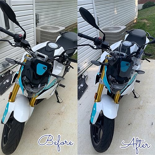 Miniatura 8 de Parabrisas deportivo de carreras de carreras de turismo, pantalla de viento, deflectores, piezas de motocicleta para B.M.W G310 R G 310 R G310R 2016