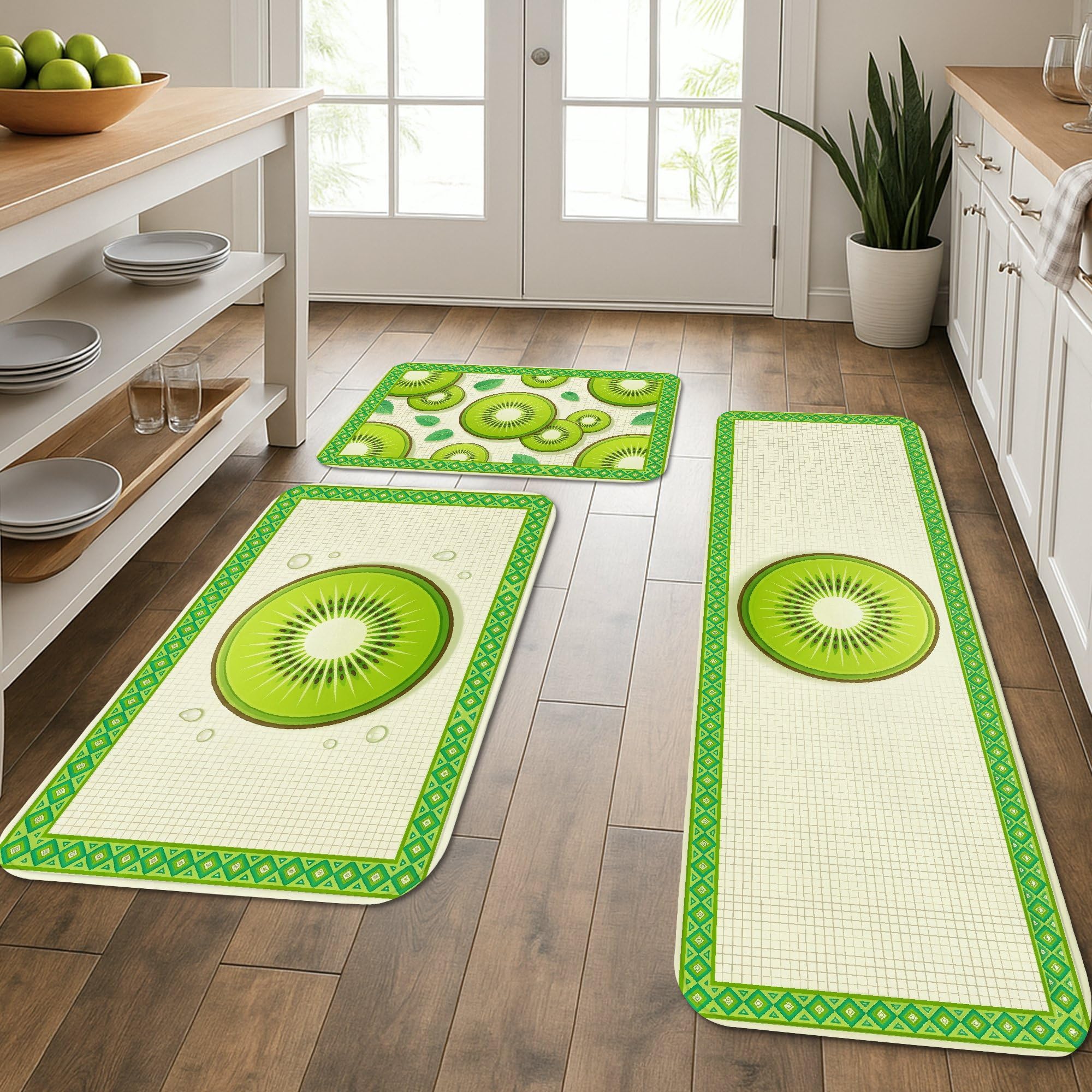 Tapis de cuisine antidérapant et rembourré lavable pour soulager les pieds au sol