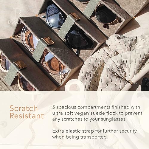 Miniatura 4 de BOSHKU Sunglasses Organizer Case Men Women EyeGlass Holder Storage Travel Case