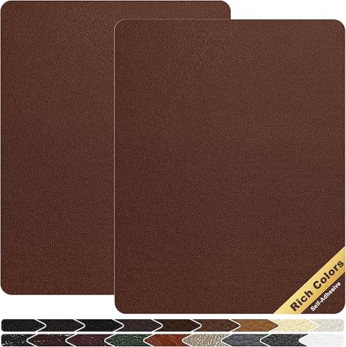 Vista 56 de KING MOUNTAIN Parche de reparación de cuero, cinta de reparación de cuero autoadhesiva de 4 x 63 pulgadas para muebles de cuero dañados, asientos