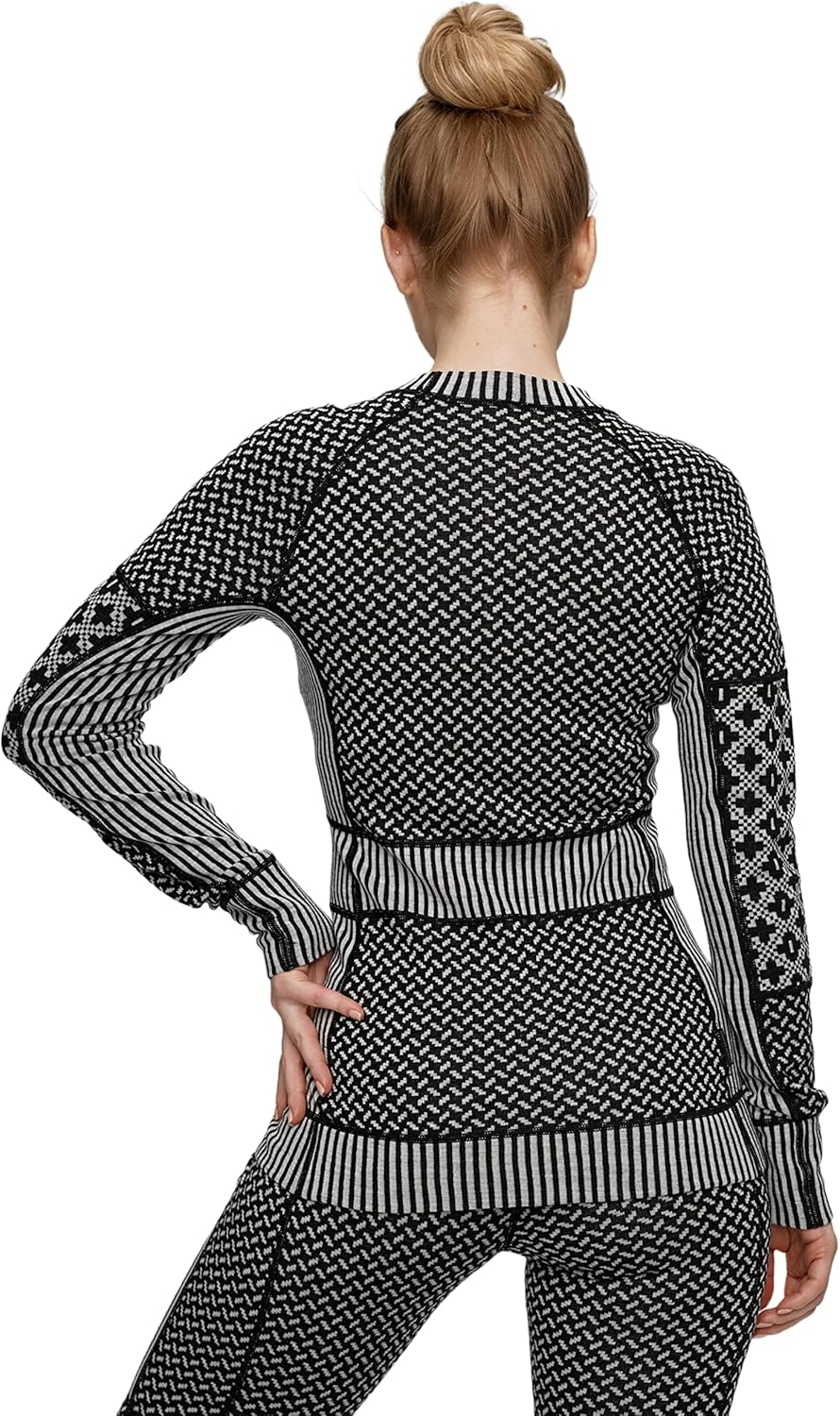 Kari Traa Smekker Long Sleeve Women's Base Layer Top - 100% Merino Wool Fitted Knit Thermal Shirt - Image 2