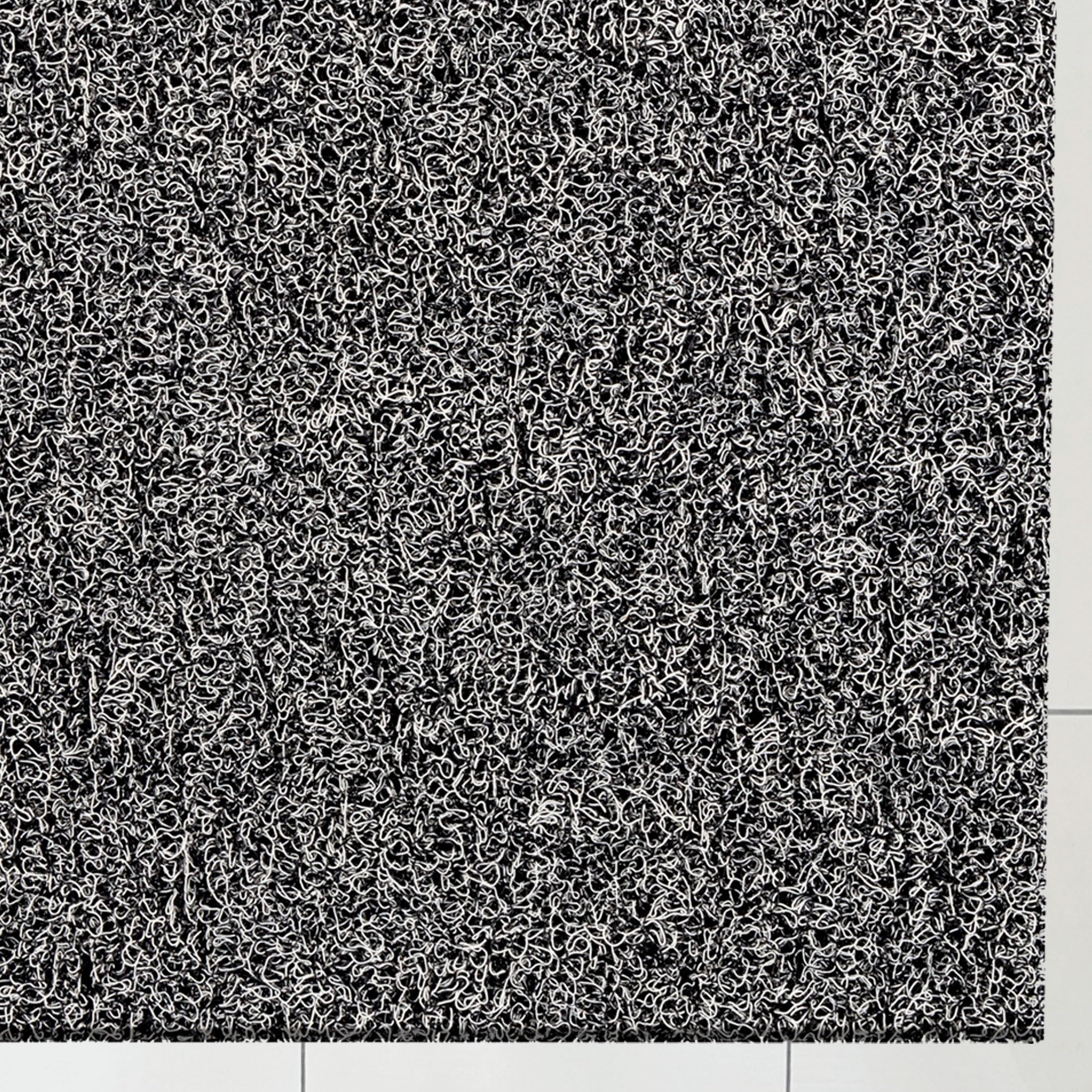 Ultralux XL strapazierfähige Schmutzfang-Fußmatte, rutschfeste Drainage-Eingangsmatte 120 x 90cm Vinyl-Spulenmatte, Schlamm & Staubbarriere, Außenbereich Abstreifer ohne Rücken & Rand, Schwarz & Weiß