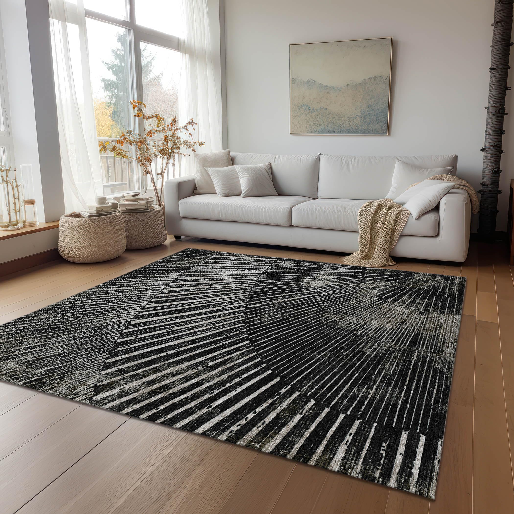 Amazon.com: Addison Rugs Chantille ACN542 Black 8' x 10' Indoor