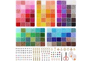 QUEFE Glass Beads Set for Jewelry Making