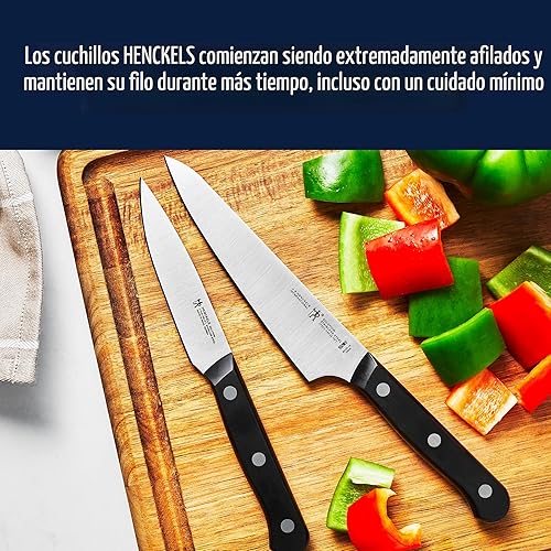 Miniatura 6 de HENCKELS Solution - Juego de cuchillos súper afilados de 7 piezas, cuchillo de chef, cuchillo de pan, ingeniería alemana respaldada por más de 100