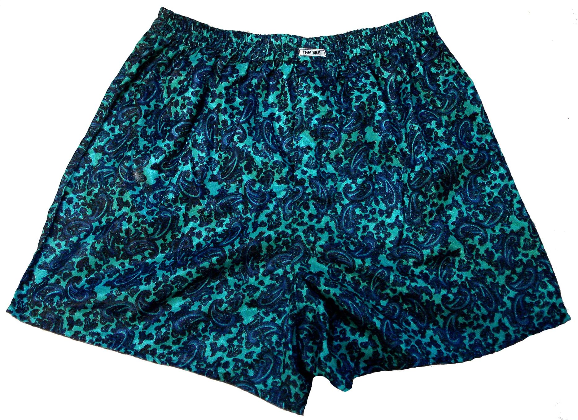 Thai Silk Boxer Shorts Underwear Men Sleepwear (M)