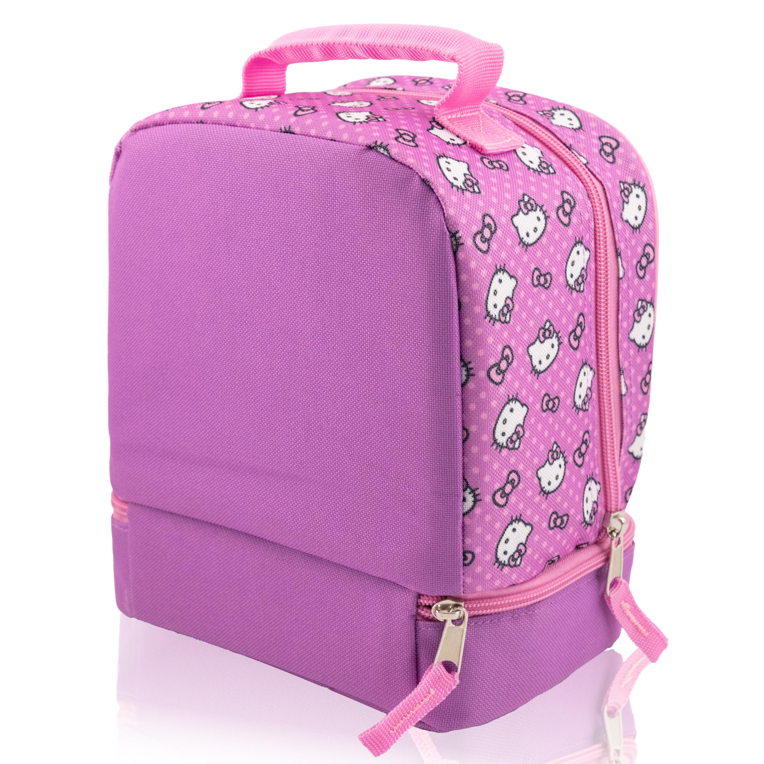Fast Forward Sanrio Hello Kitty Lunchbox für Kinder | Isolierte Lunchtasche Lunchbox für Mädchen, Jungen, Uni | Hello Kitty und Friends Pink Wiederverwendbare Lunchbox