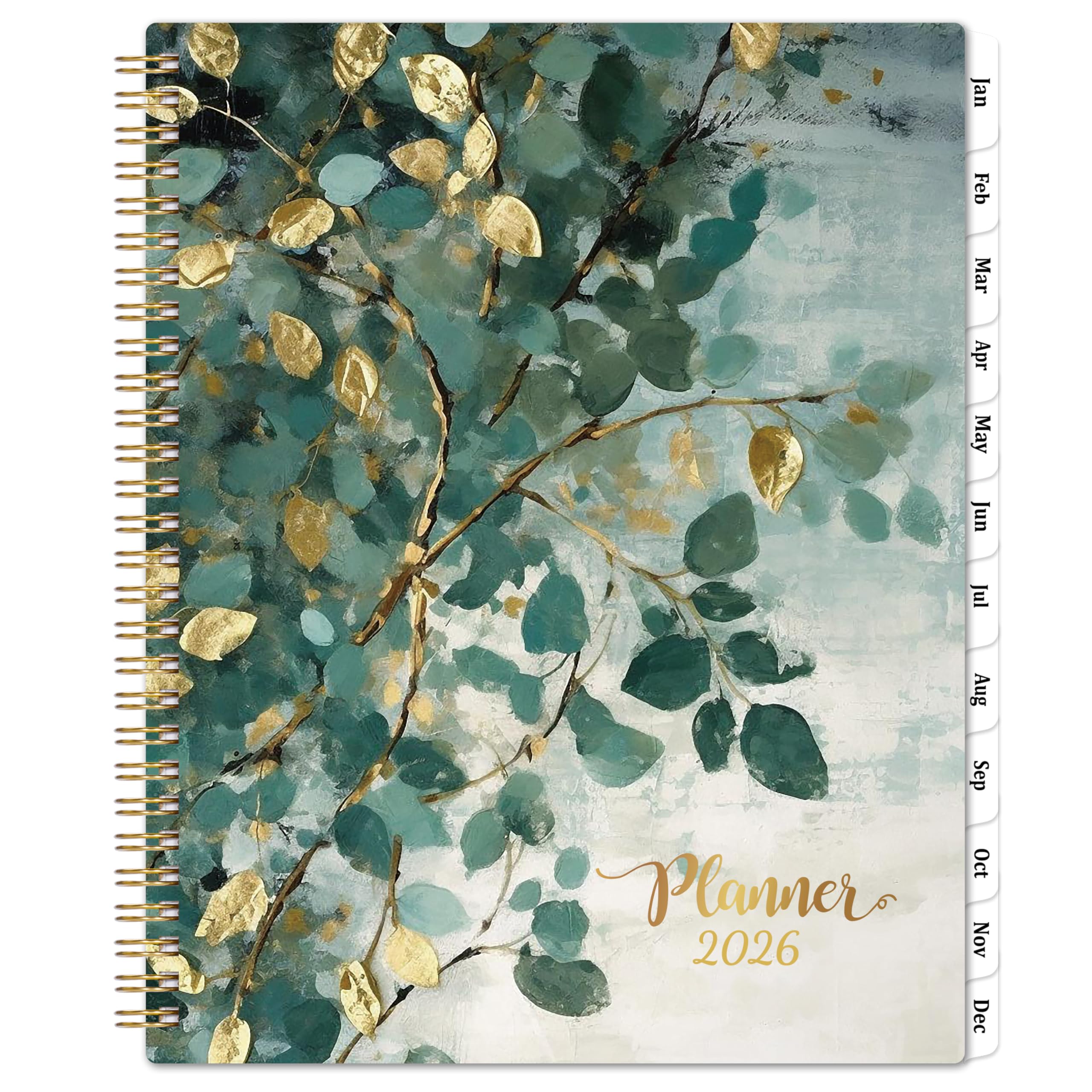 2026 Planner - Planner 2026 Weekly and Monthly, 9''x11'', Jan. 2026 - Dec. 2026, 2026 Weekly and Monthly Planner, Tabs, Pocket, Twin-wire Binding -
